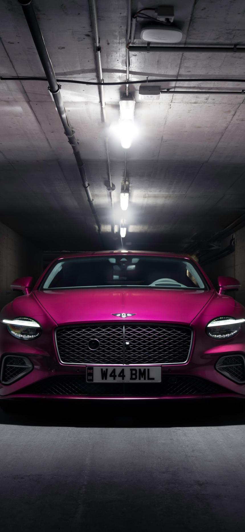 Pink Bentley Continental GT Luxury Car 4K Wallpaper
