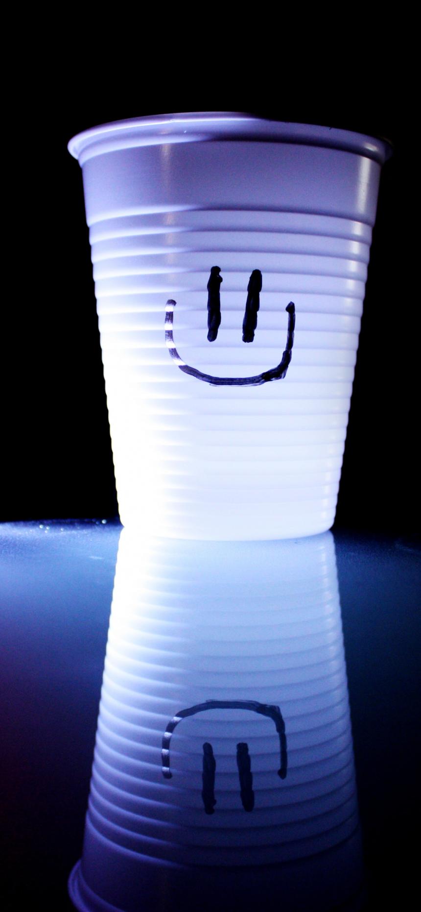 Moody Smile Blue Reflection Wallpaper
