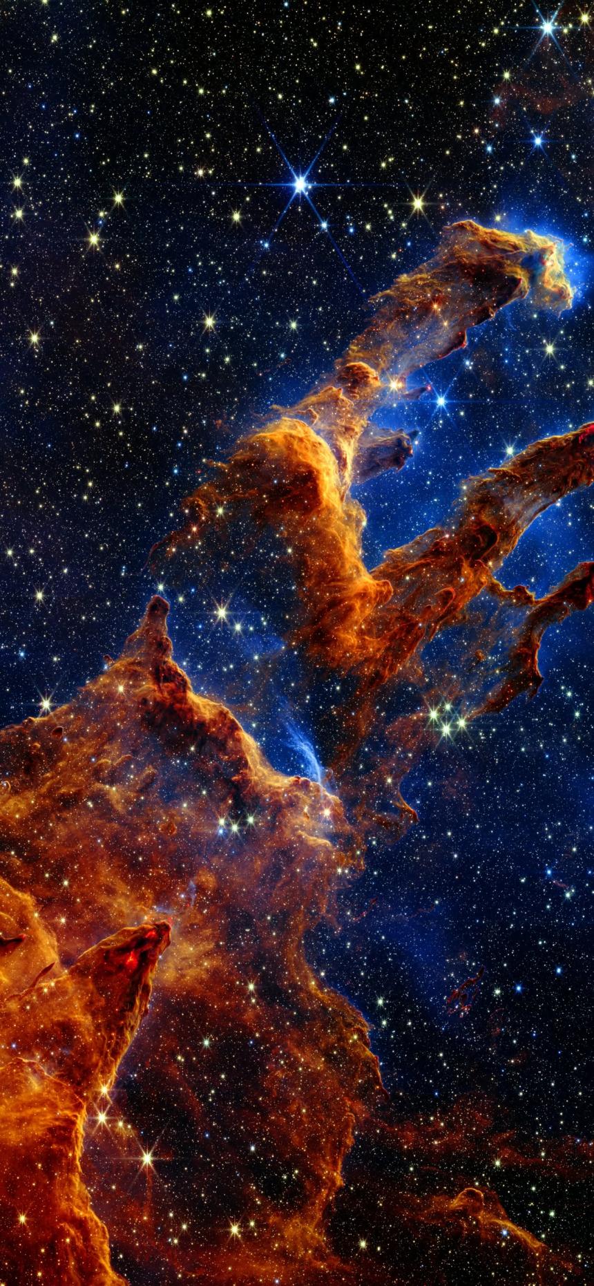 Cosmic Pillars Nebula 4K Space Wallpaper