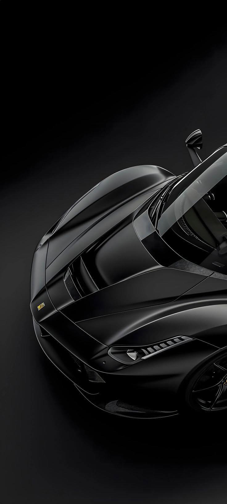 Matte Black Hypercar Wallpaper 4K