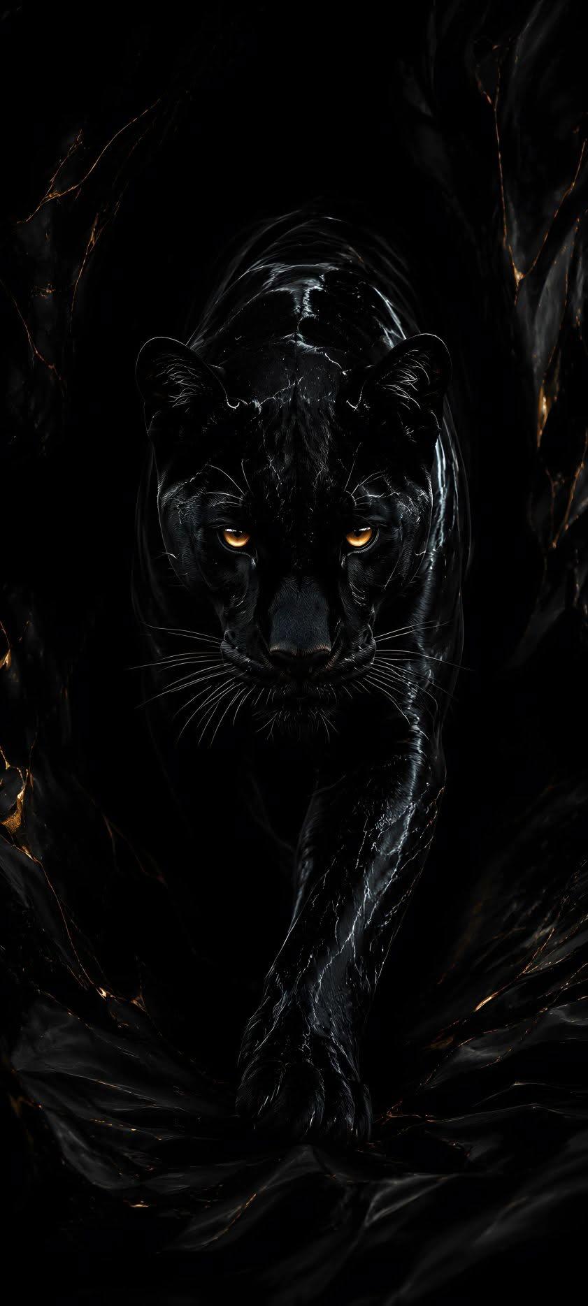 Shadow Panther Dark Wallpaper