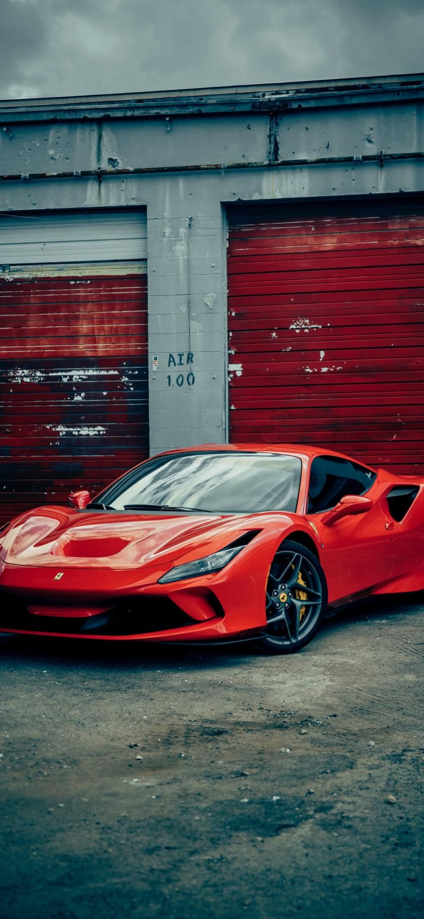 Red Ferrari Urban Wallpaper