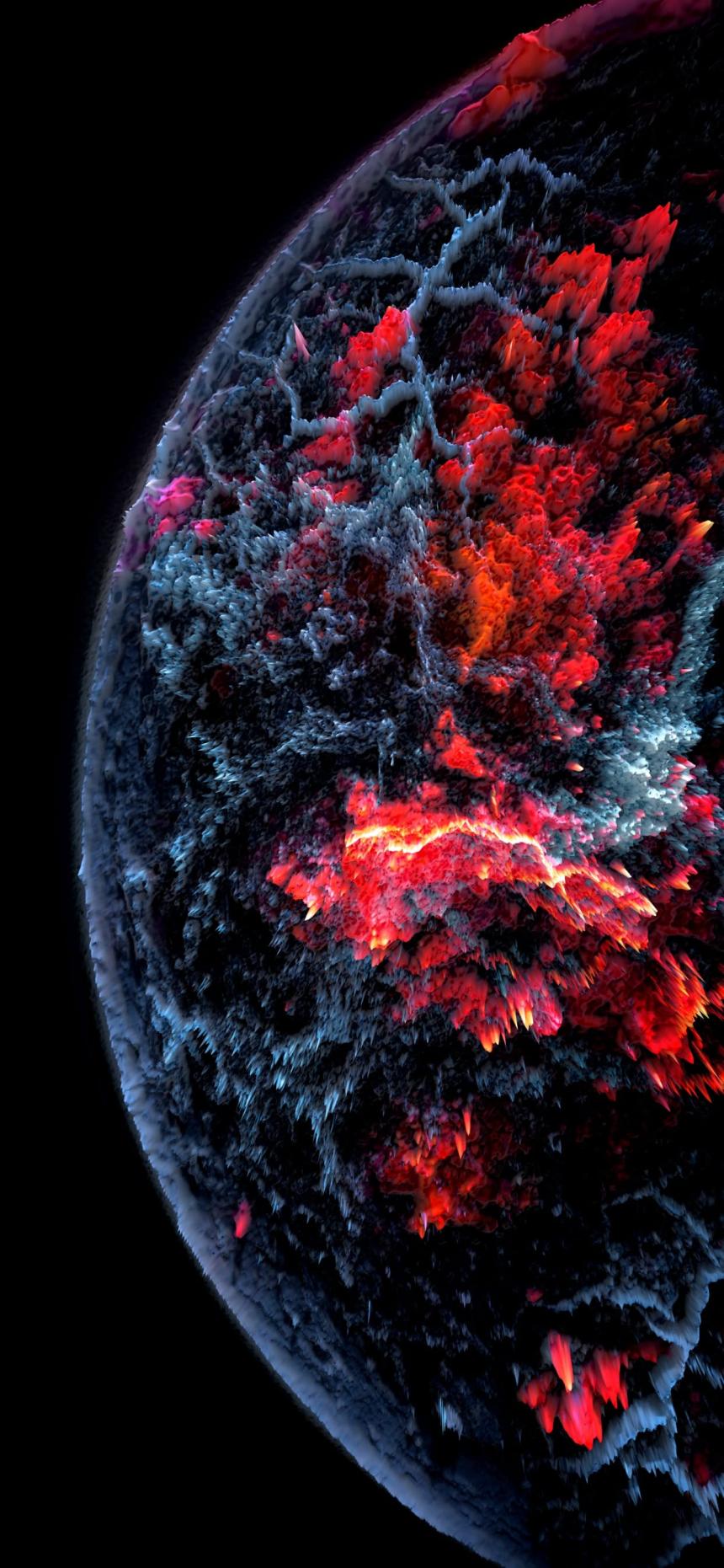 Abstract Cosmic Planet Wallpaper