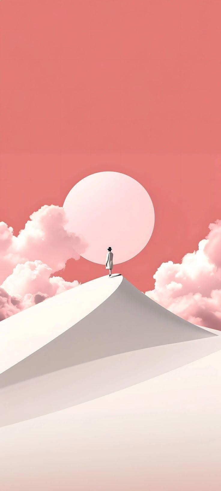 Pink Dreamscape Wallpaper 🌸☁️