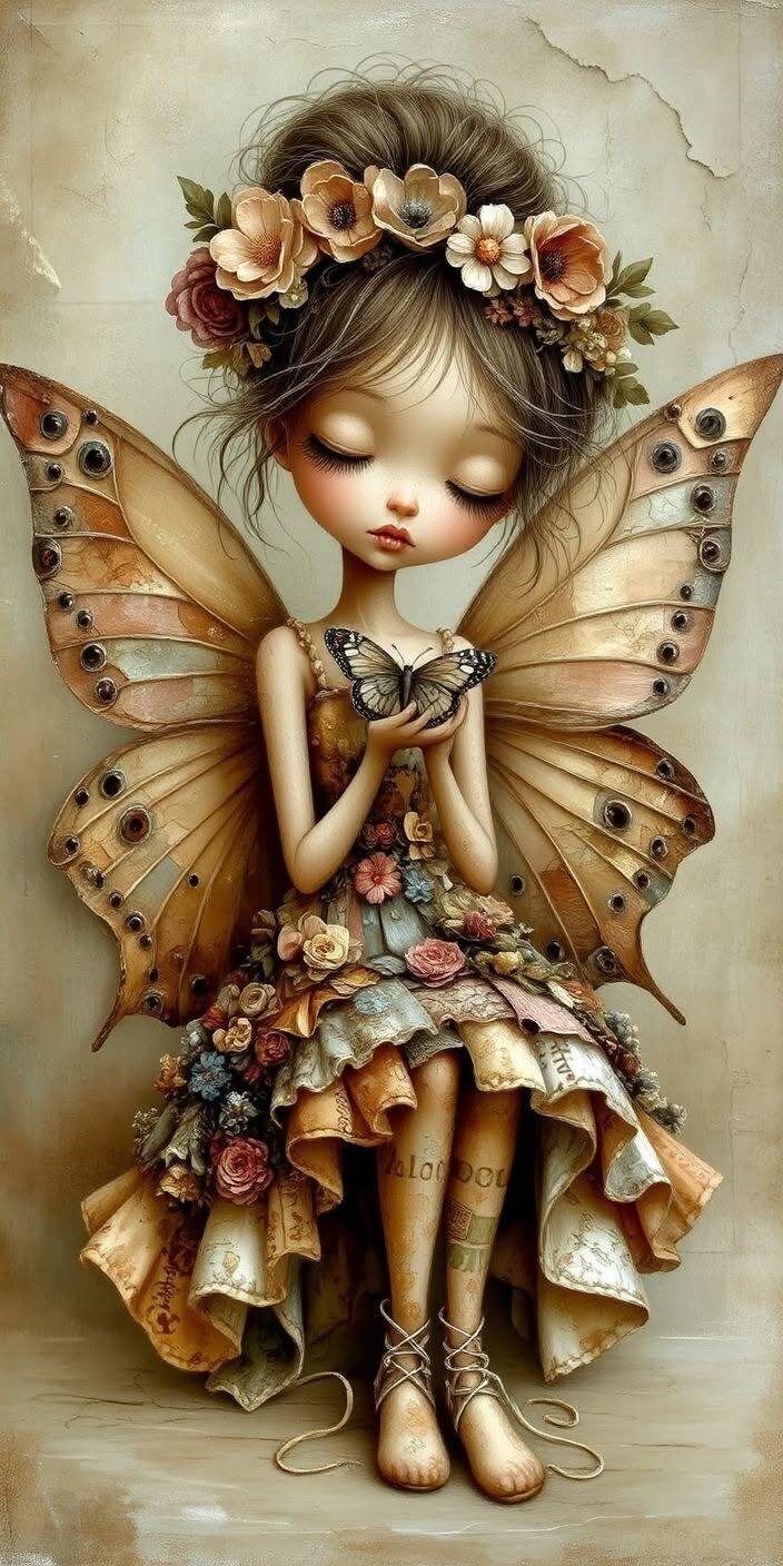 Vintage Butterfly Fairy Wallpaper 🧚🦋