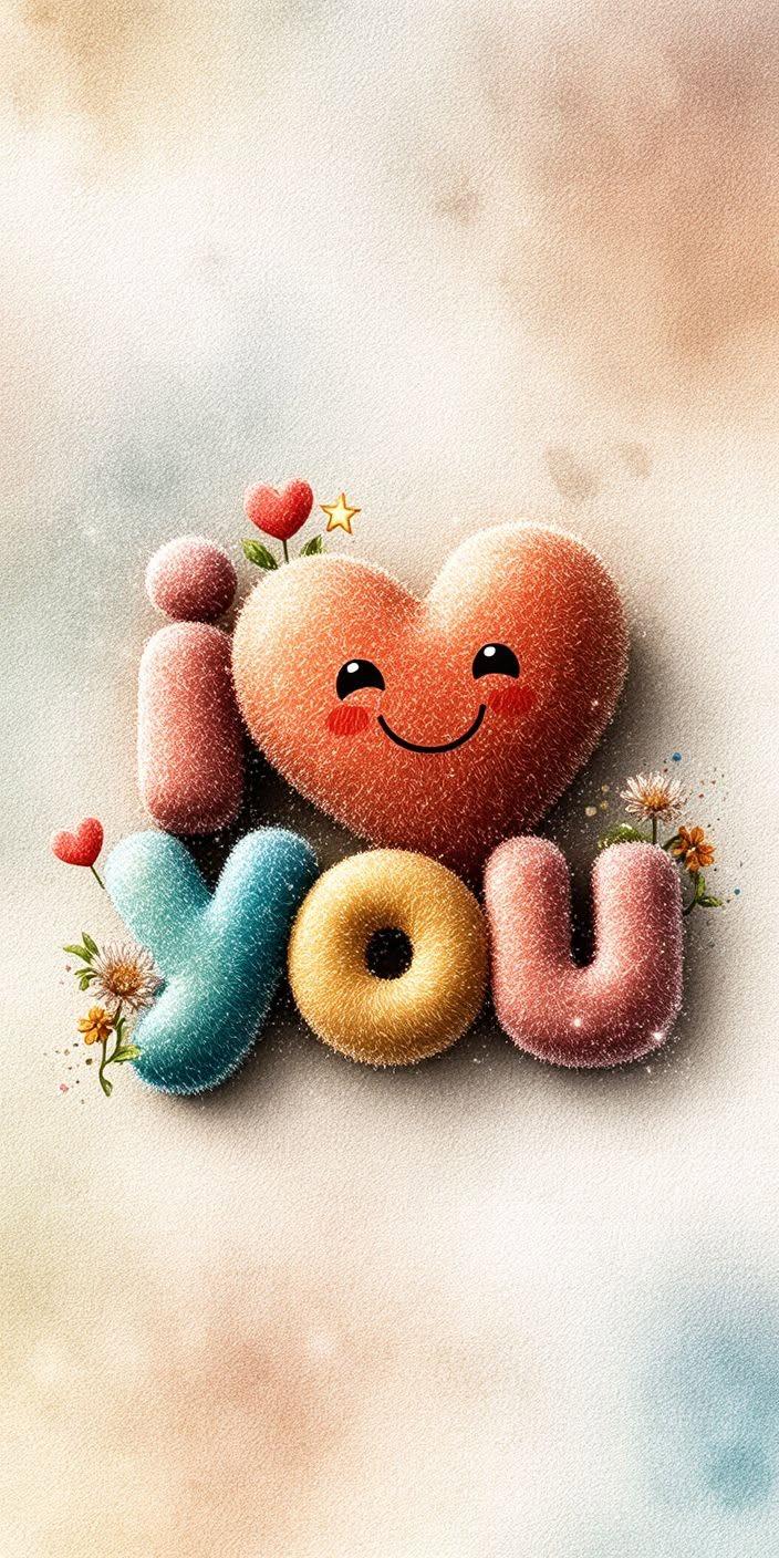 I Love You Heart Wallpaper ❤️✨