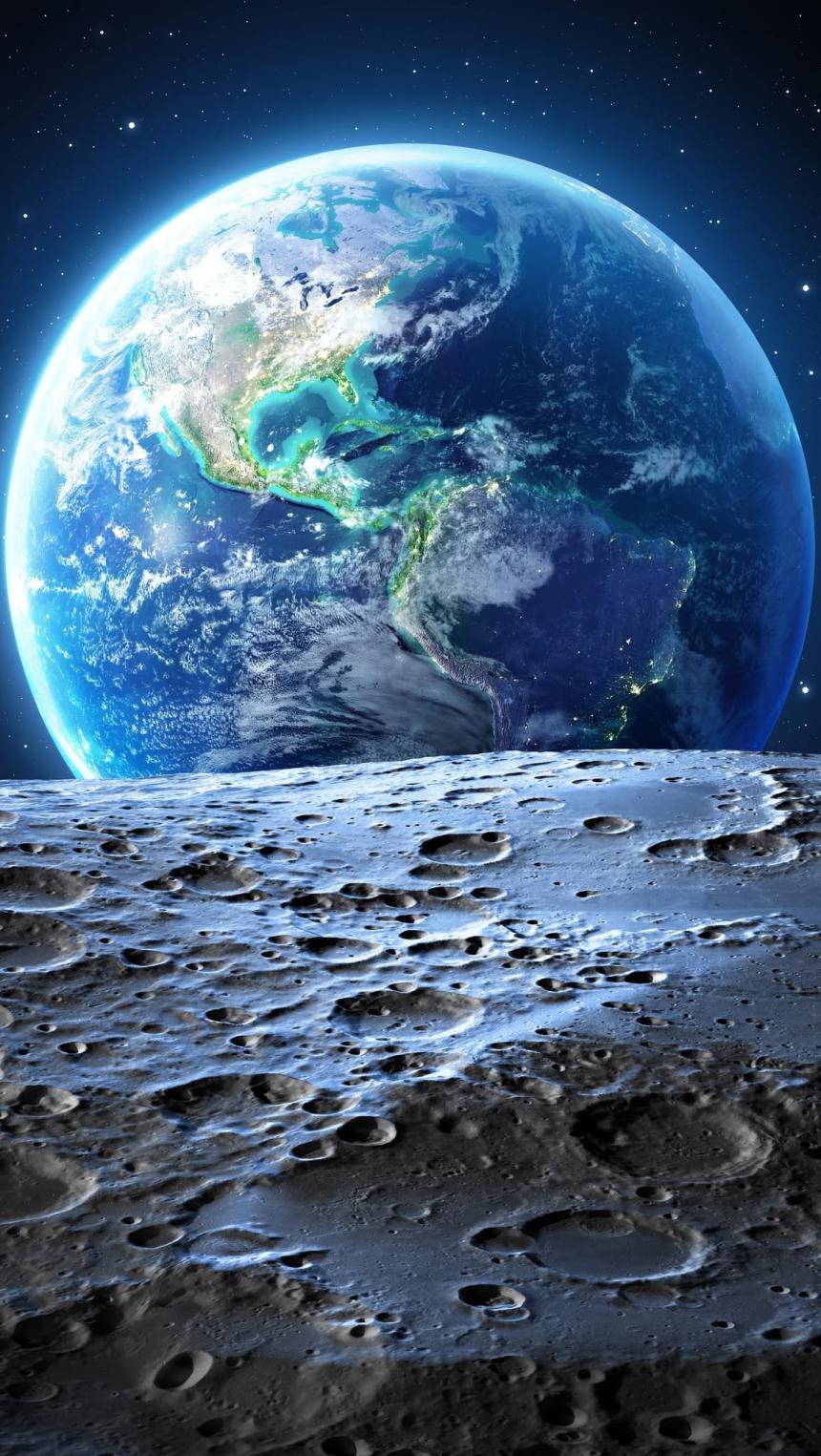 Earth from the Moon Wallpaper