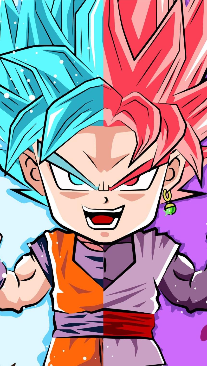 Chibi Dragon Warriors Fusion Wallpaper
