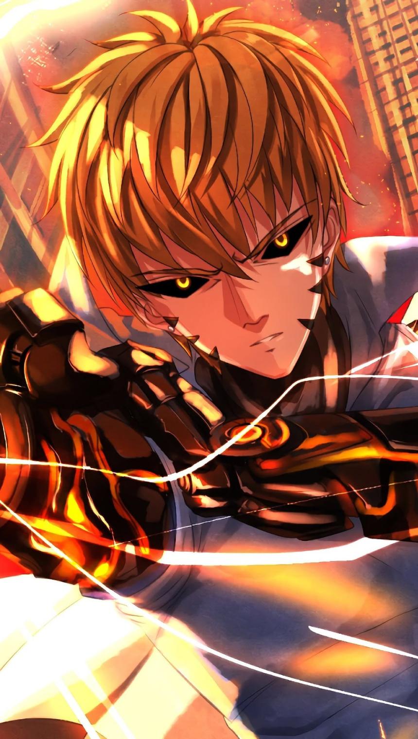 Cybernetic Anime Warrior Wallpaper