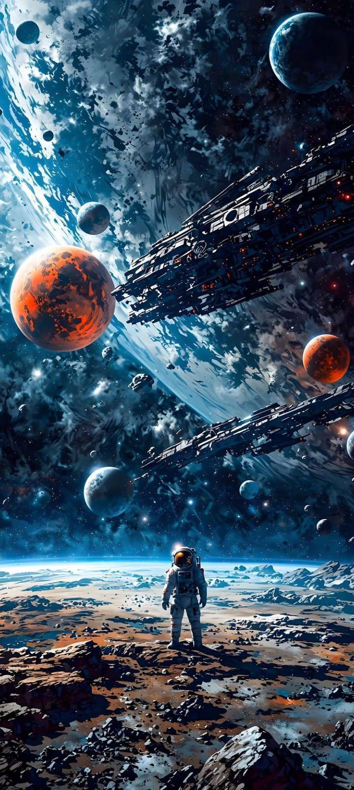 Epic Space Fleet Wallpaper