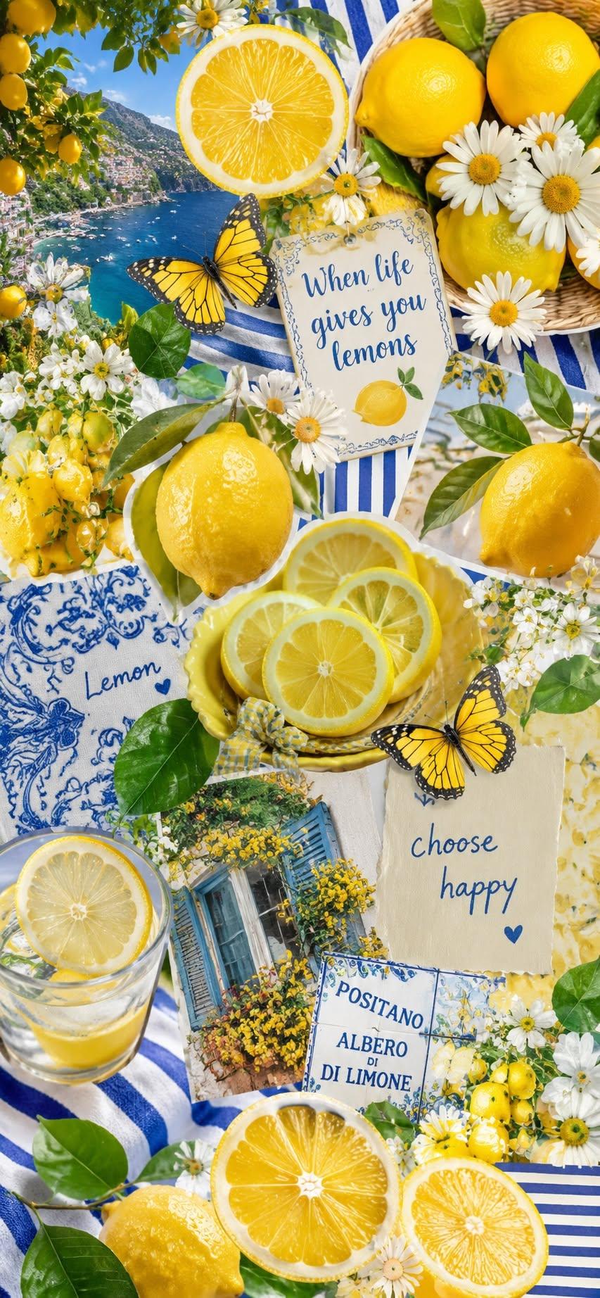 Sunny Lemon Aesthetic Wallpaper