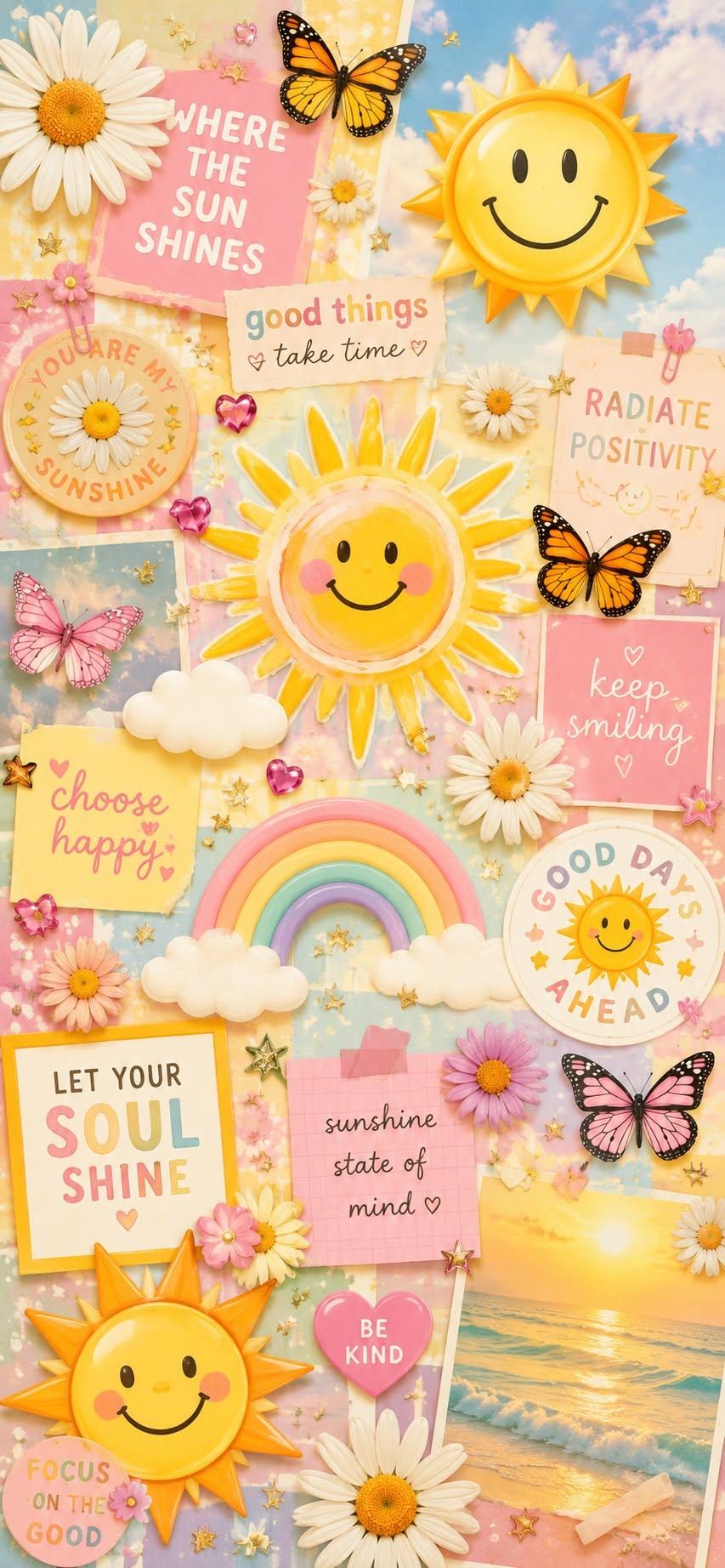 Sunny Rainbow Wallpaper