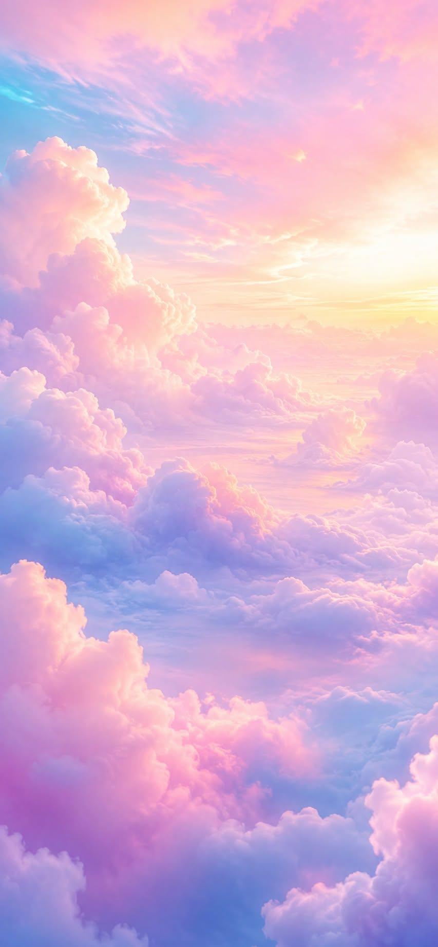 Pastel cloud sky wallpaper for iPhone