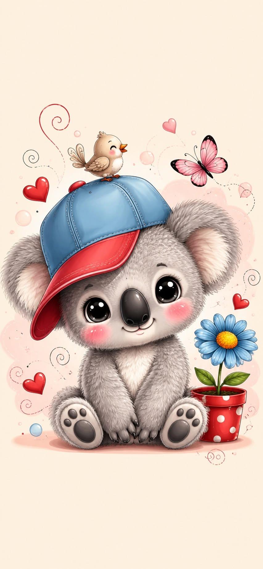 Cute Baby Koala Wallpaper