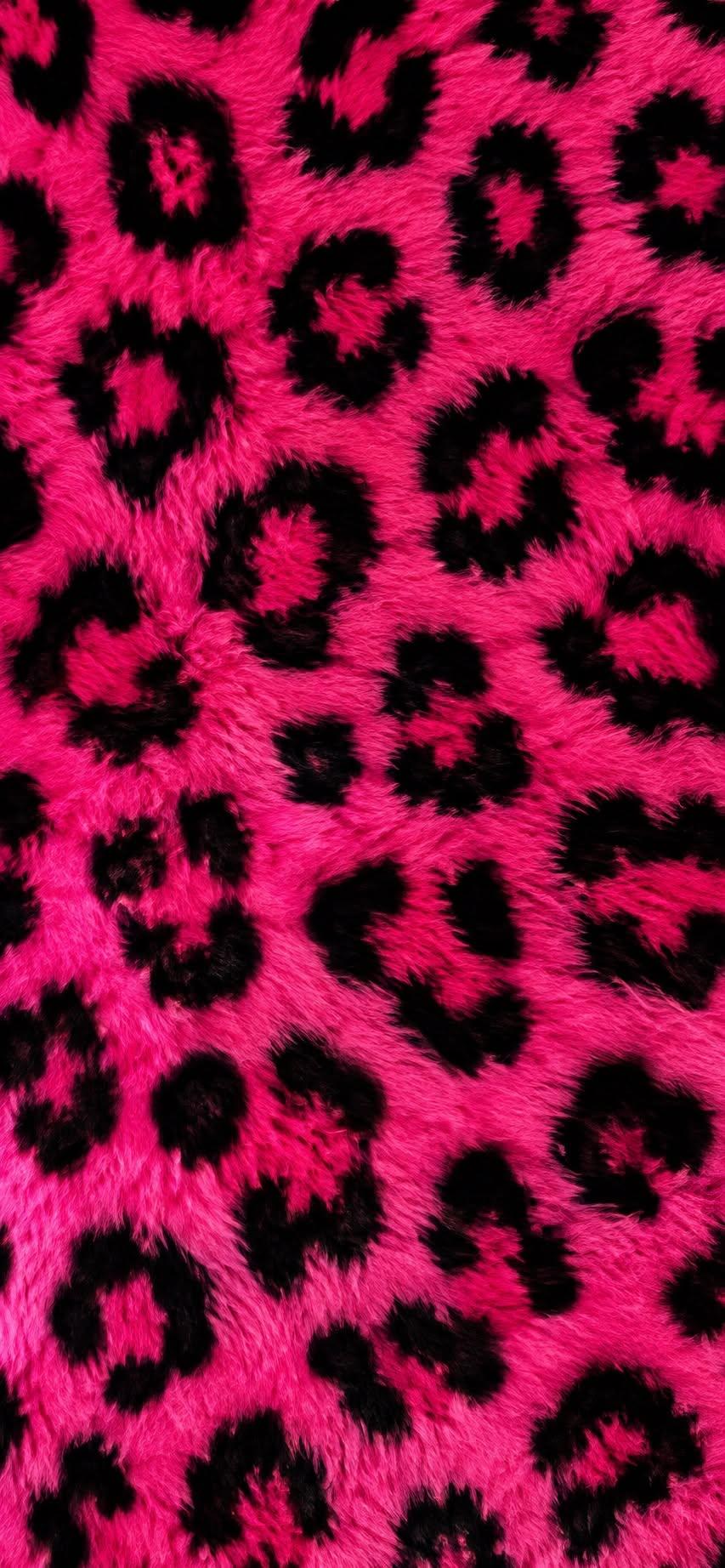 Pink Leopard Print Wallpaper