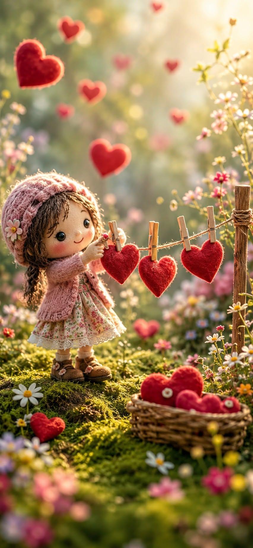 Sweet Heart Garden Wallpaper