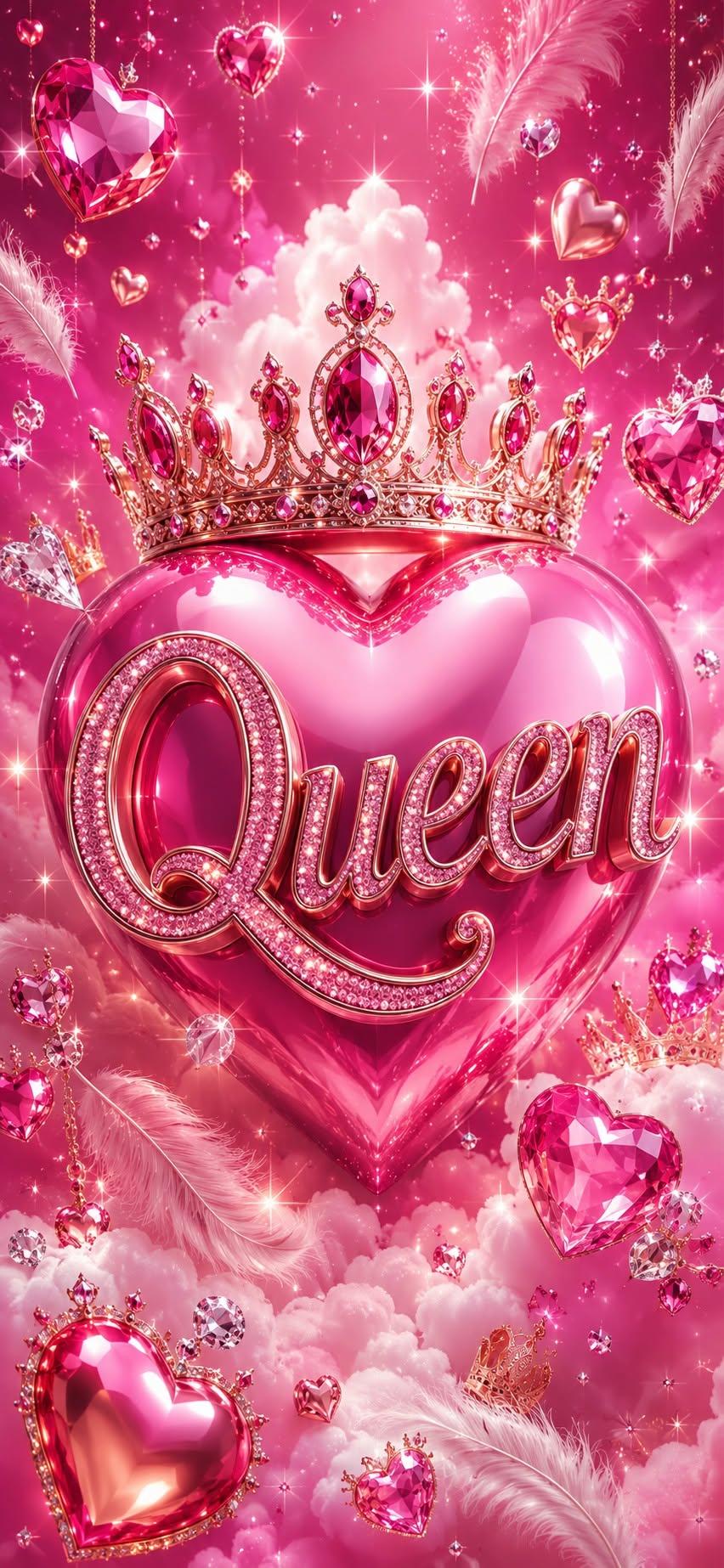 👑 Royal Pink Queen Wallpaper