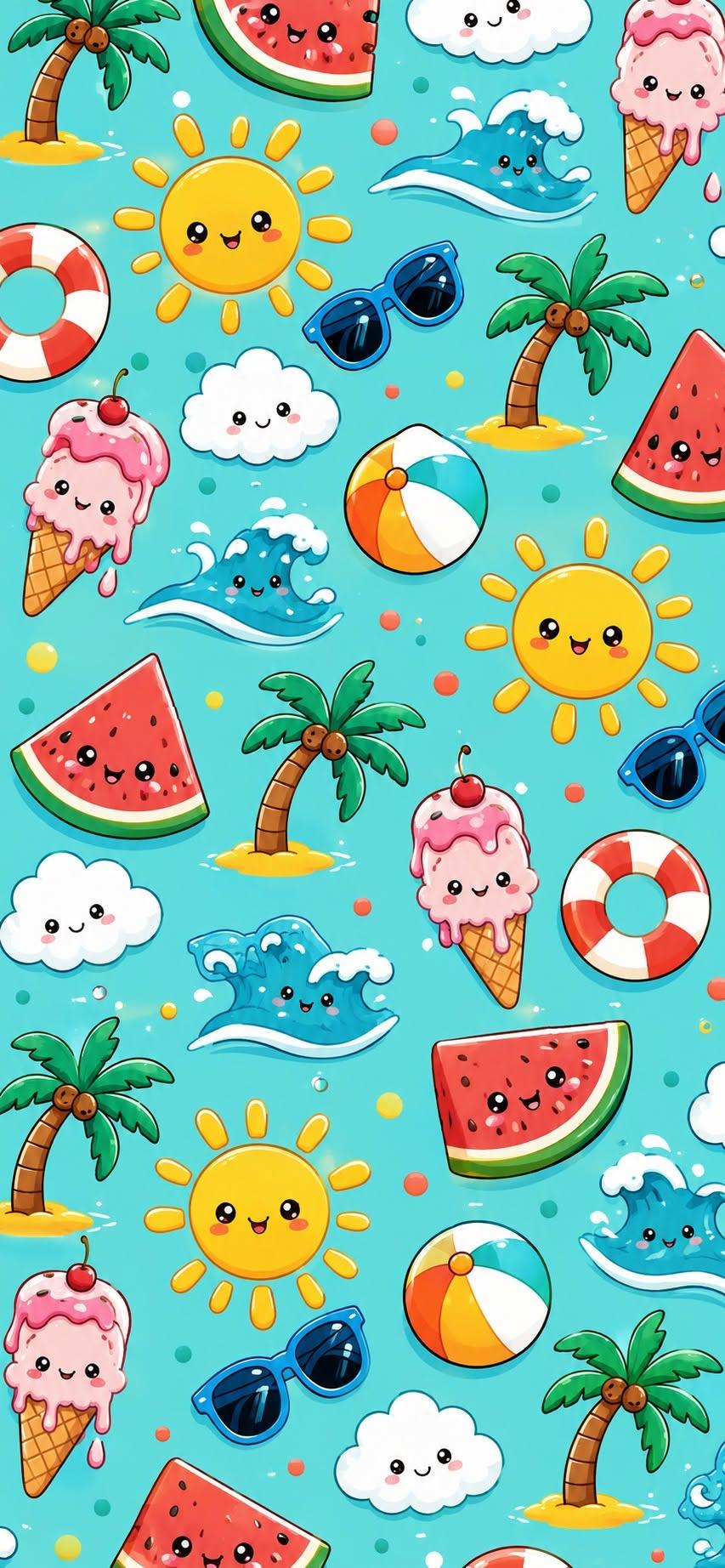 Cute summer backgrounds