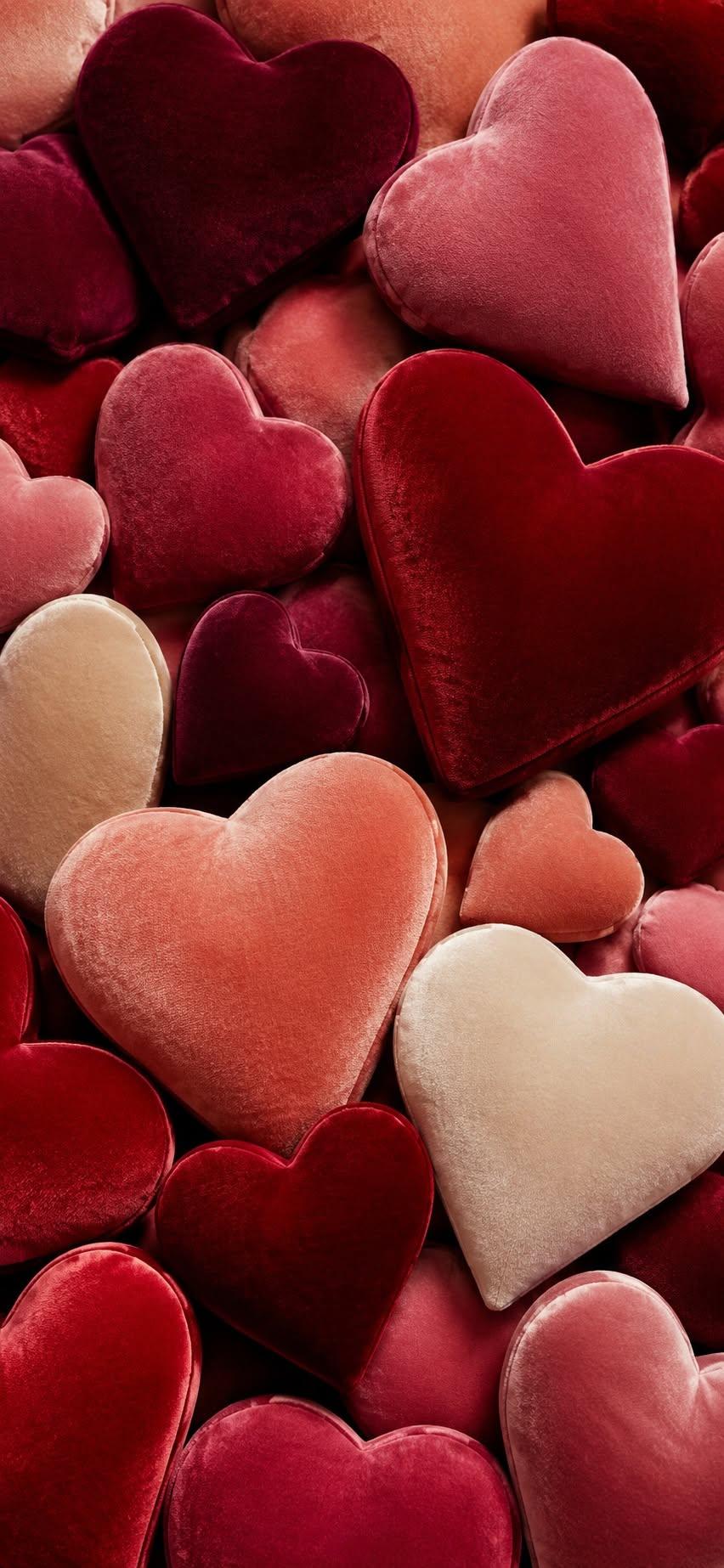 Velvet Hearts Wallpaper
