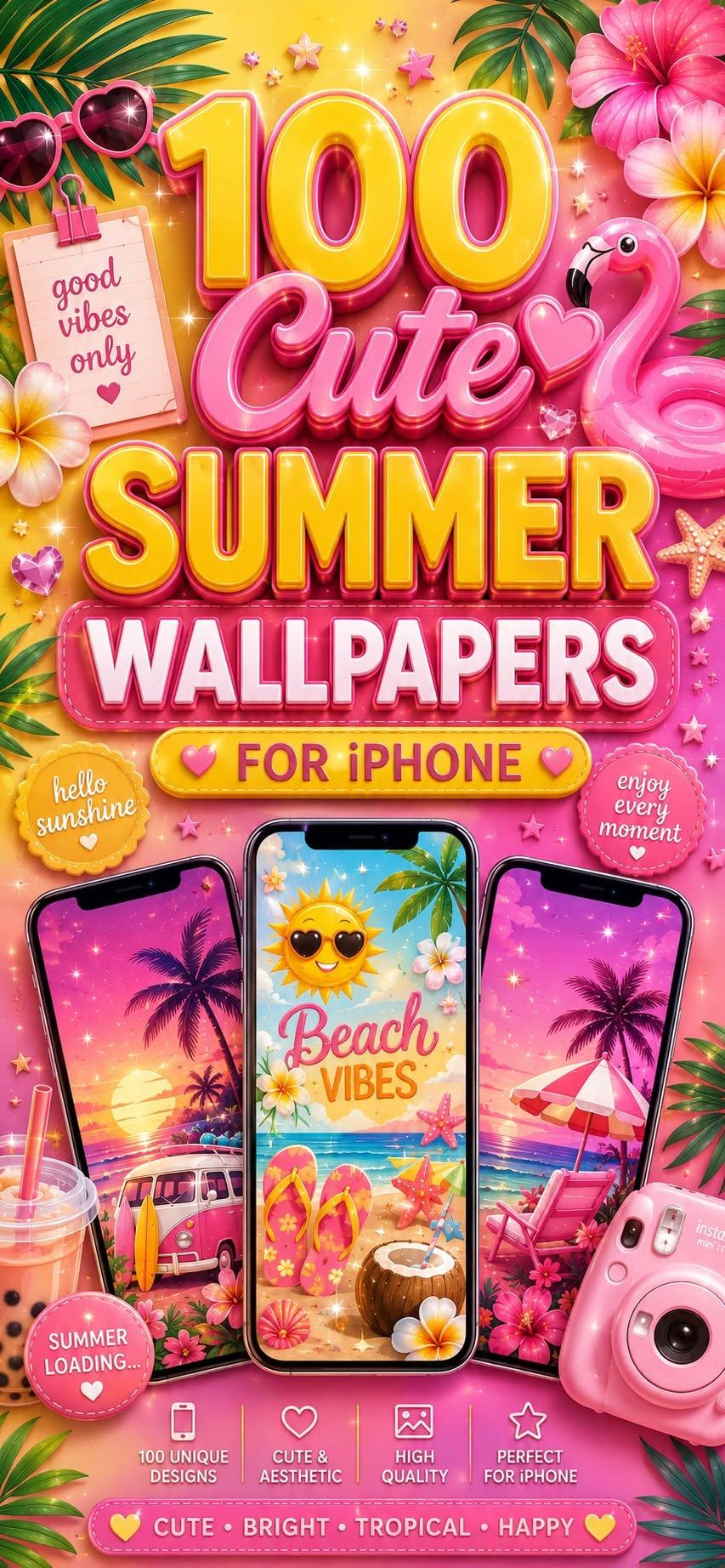100 Cute Summer Wallpapers for iPhone