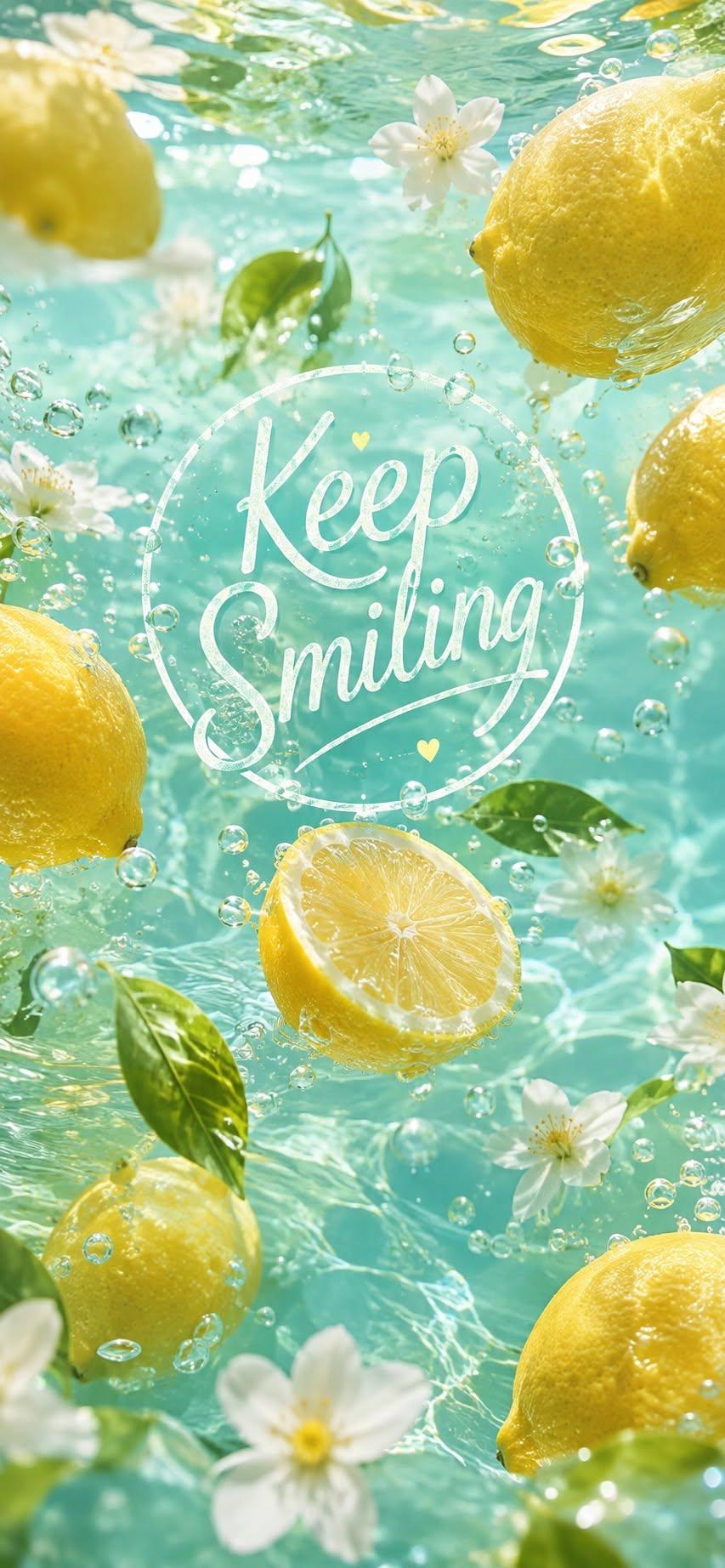 Keep Smiling Lemon Wallpaper