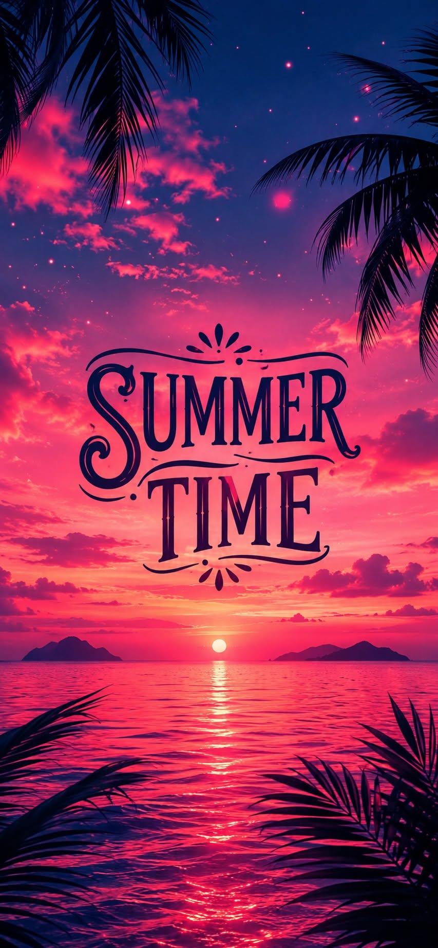 Summer Time Sunset Wallpaper