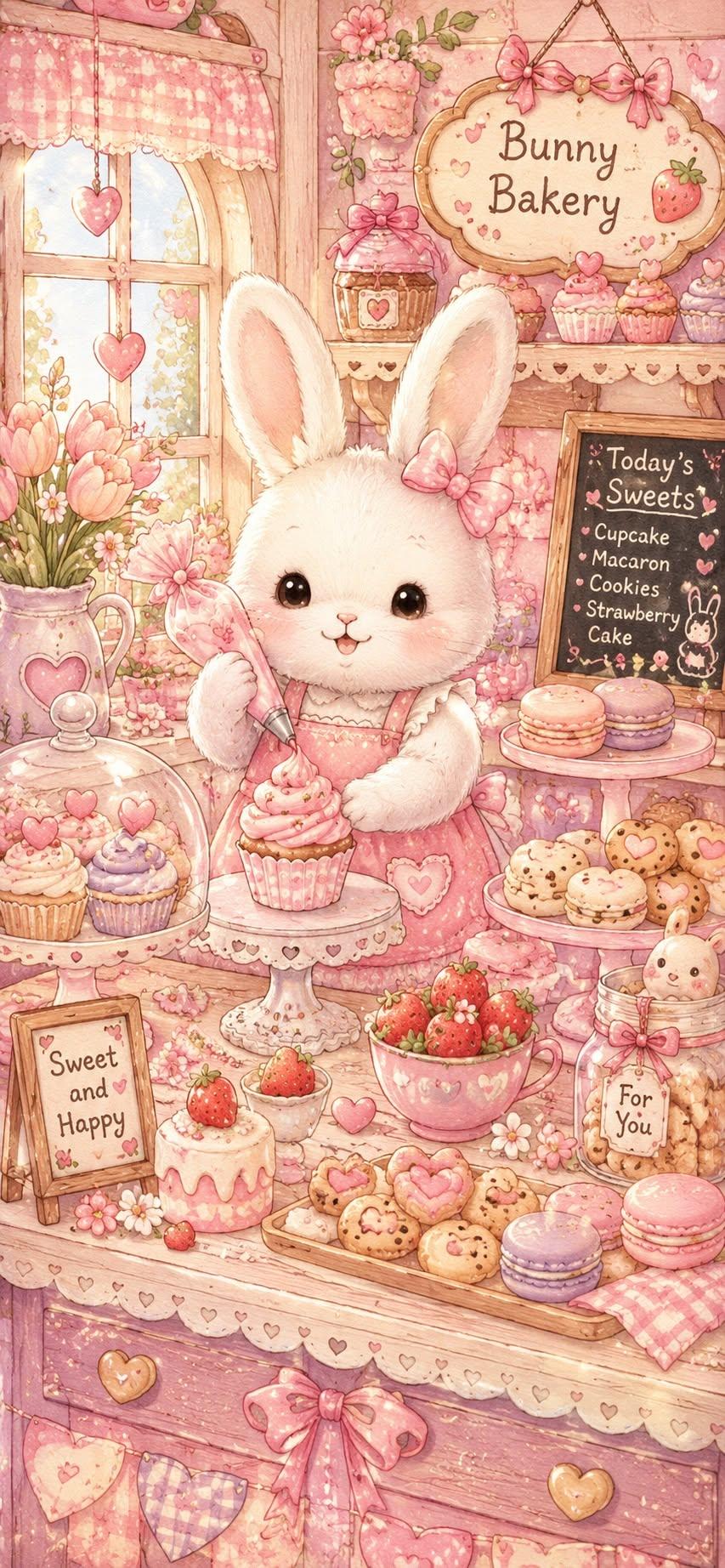 Bunny Bakery Wallpaper
