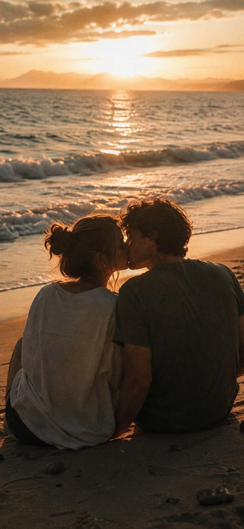 Silhouettes at Sunset Wallpaper