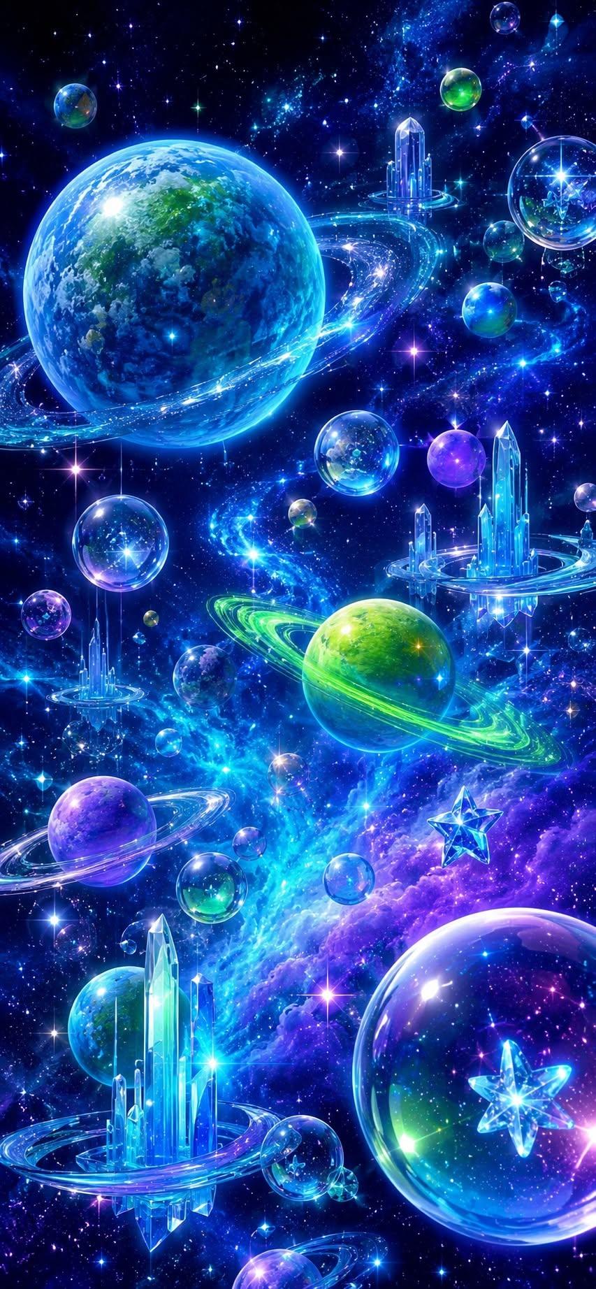 Crystal Cosmos Wallpaper