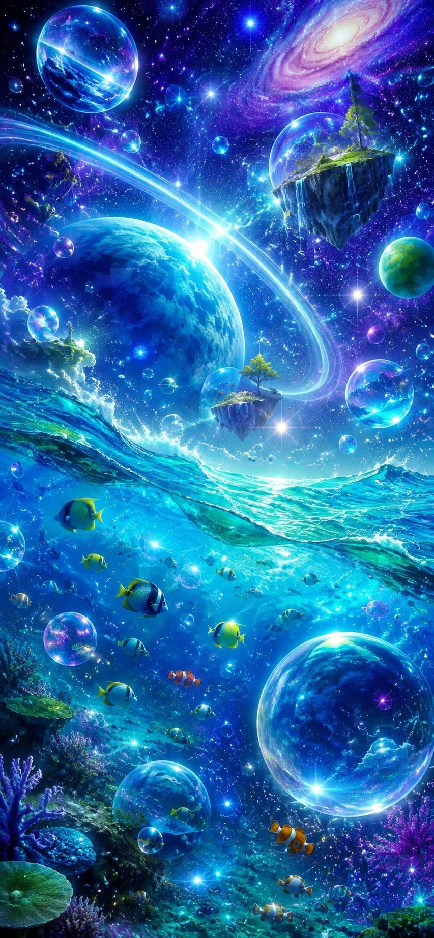 Ocean Galaxy Wallpaper