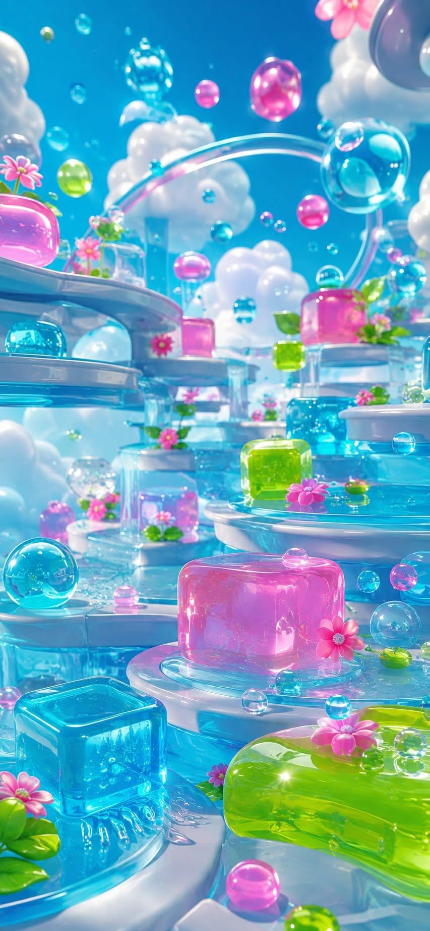 Frutiger Aero Jelly Garden