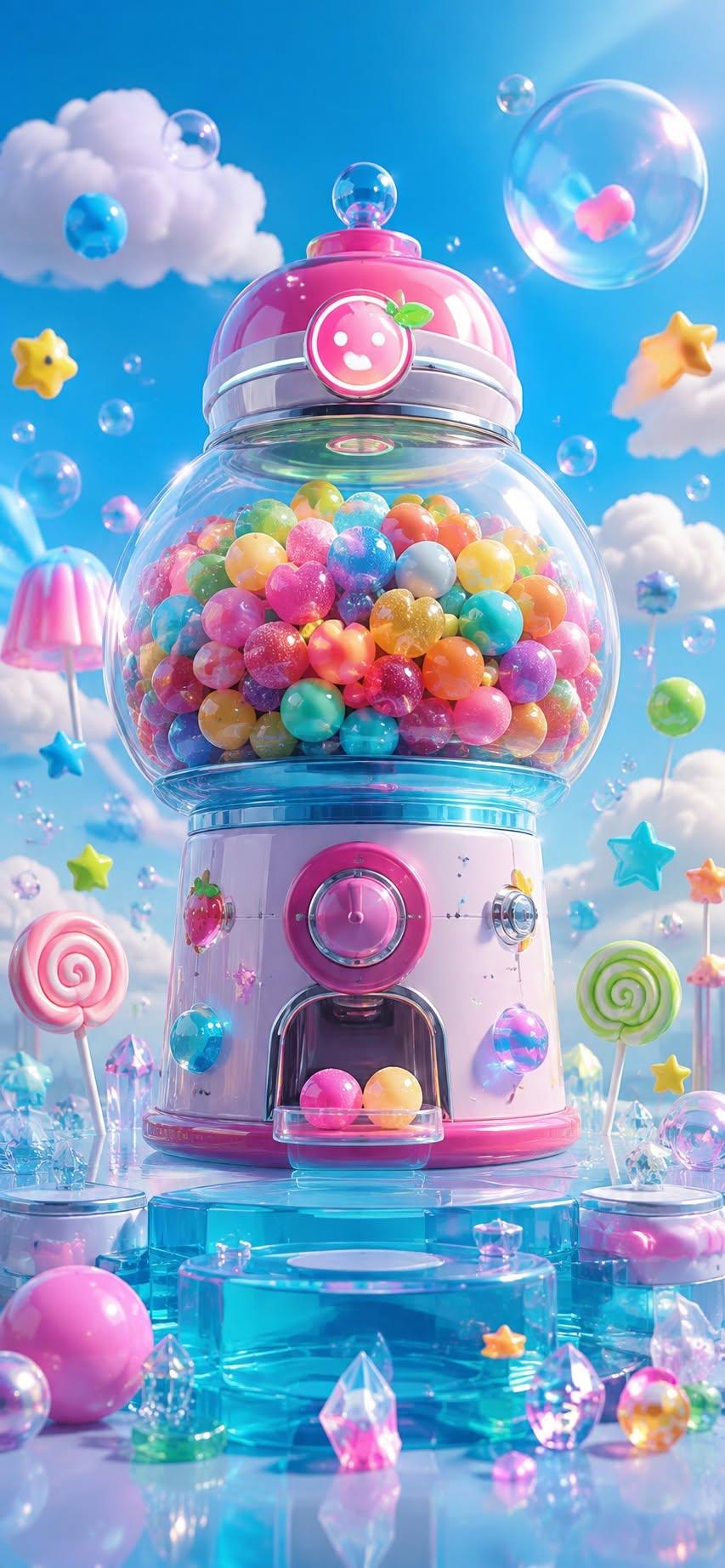 Frutiger Aero Gumball Machine