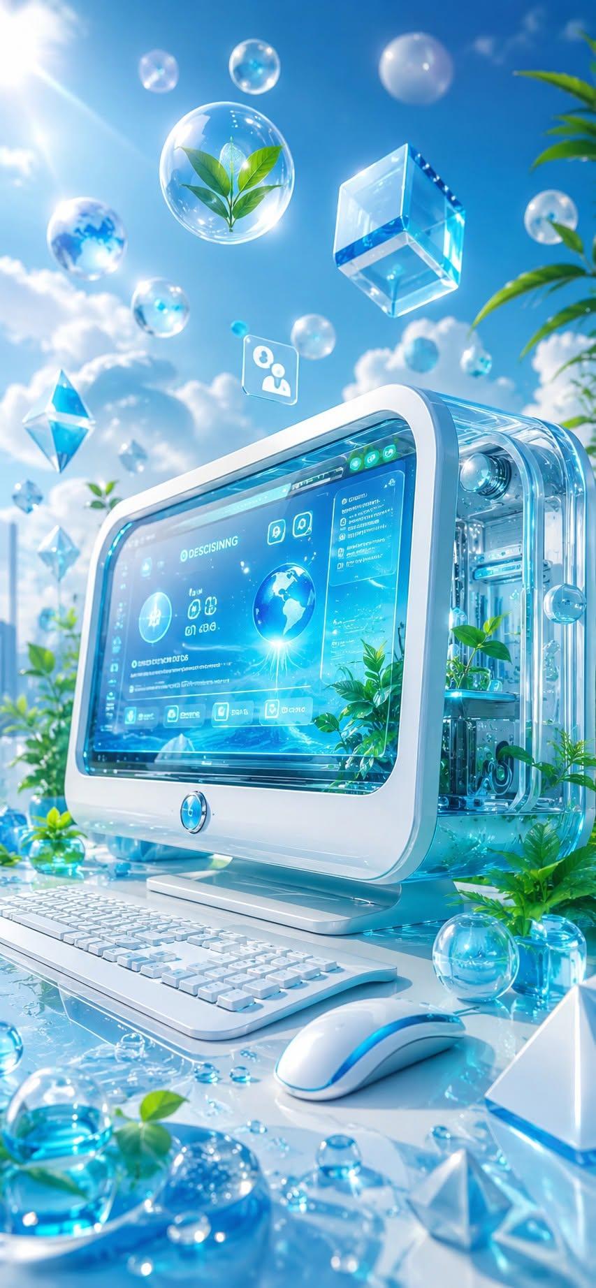 Frutiger Aero Desktop Computer