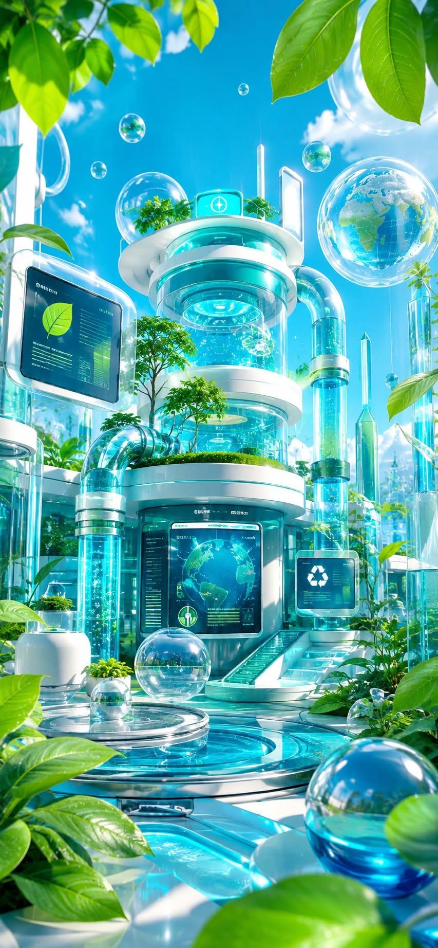 Frutiger Aero Eco Tower
