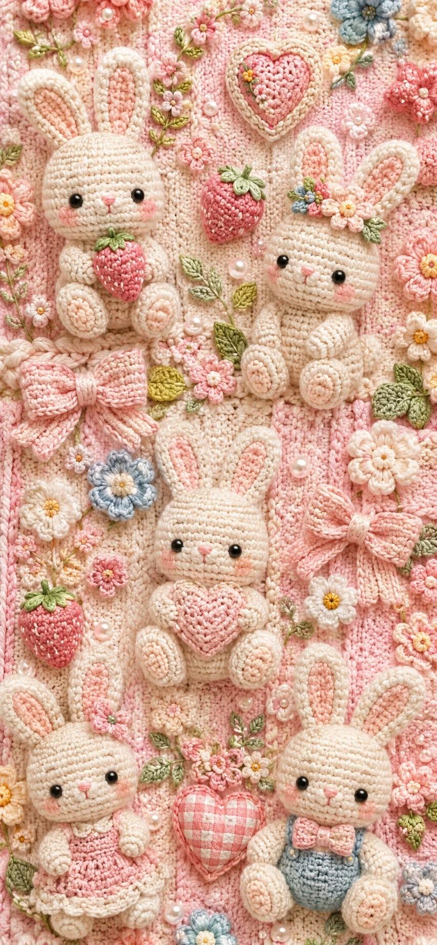 Cute Crochet Bunny Wallpapers