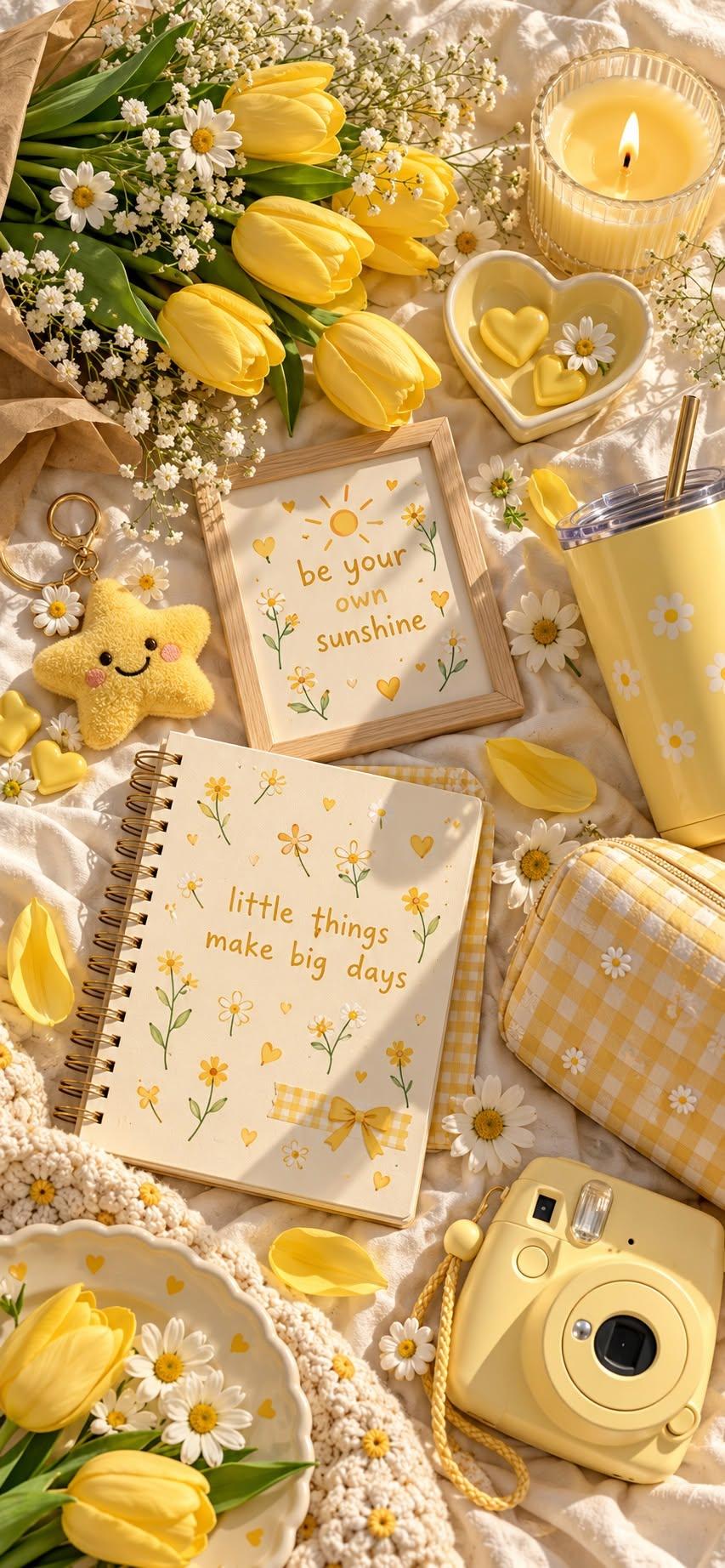 Cozy Sunshine Aesthetic Wallpaper